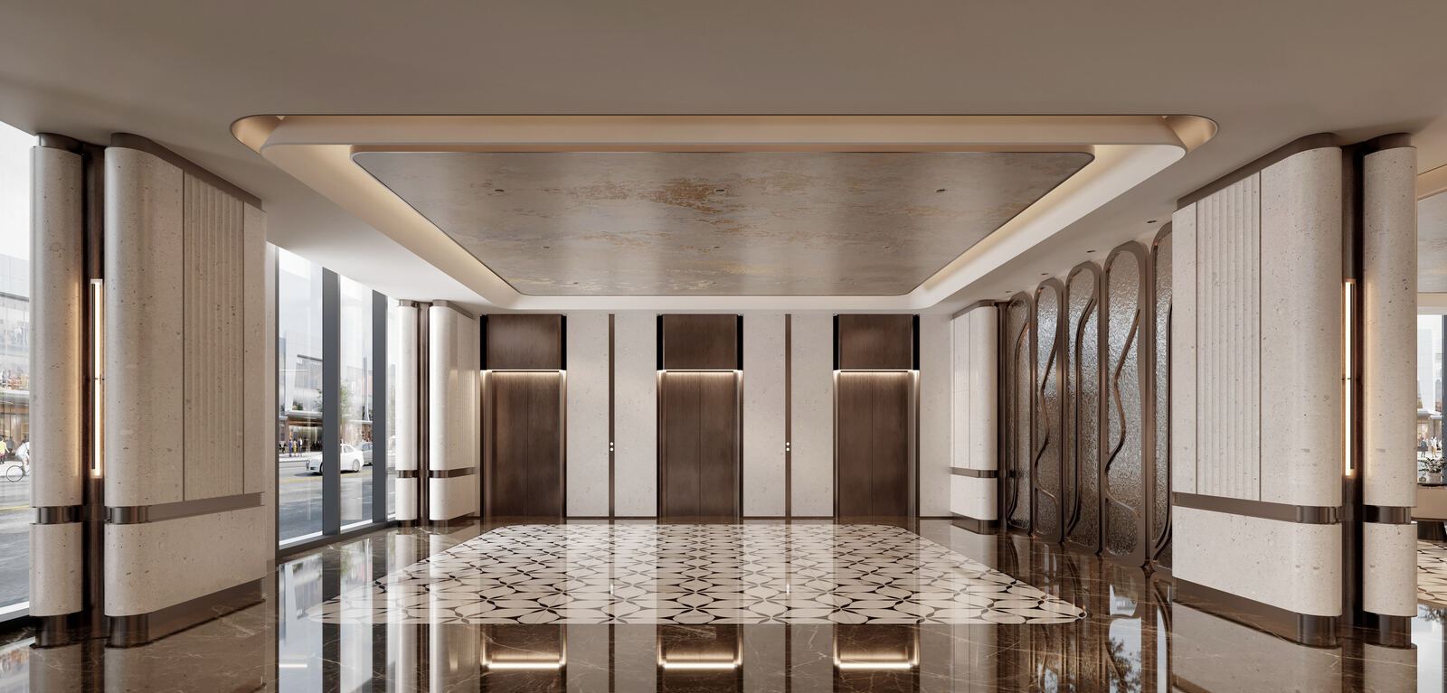 BONNA Hotel elevator lobby