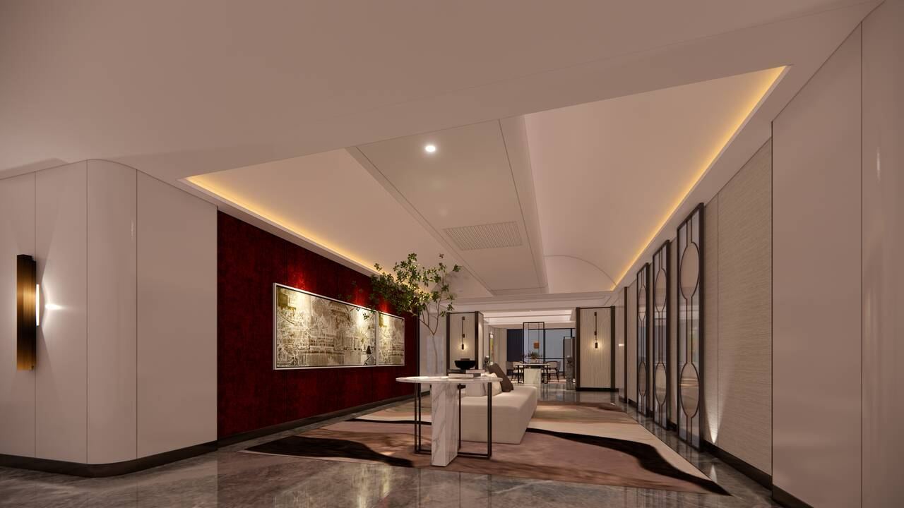 Fulin Hotel Lounge corridor