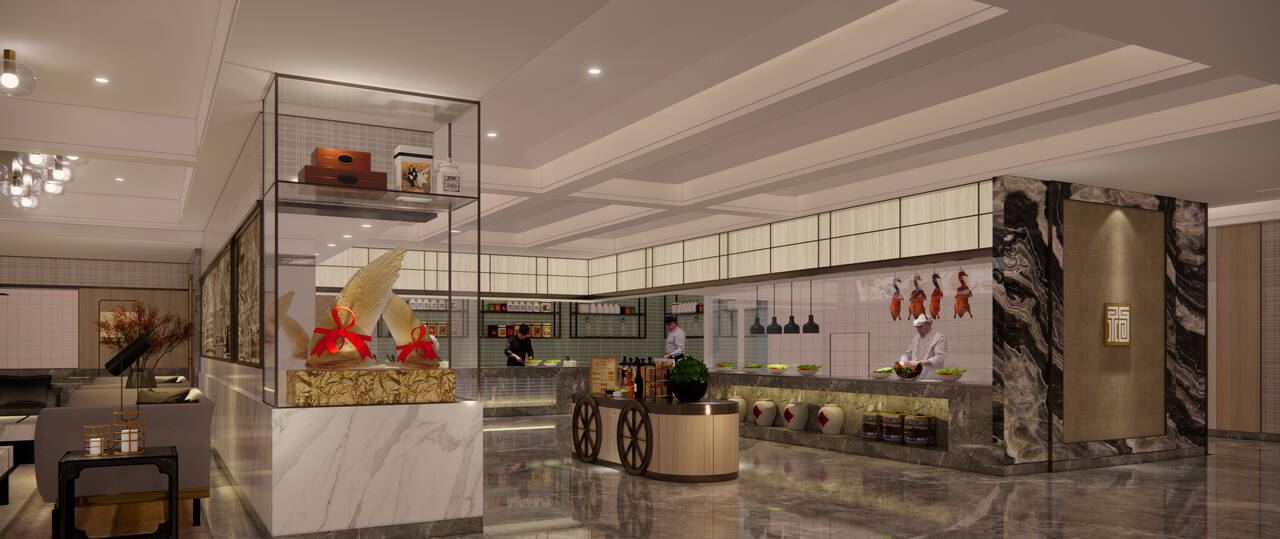 Fulin Hotel Ordering & display area