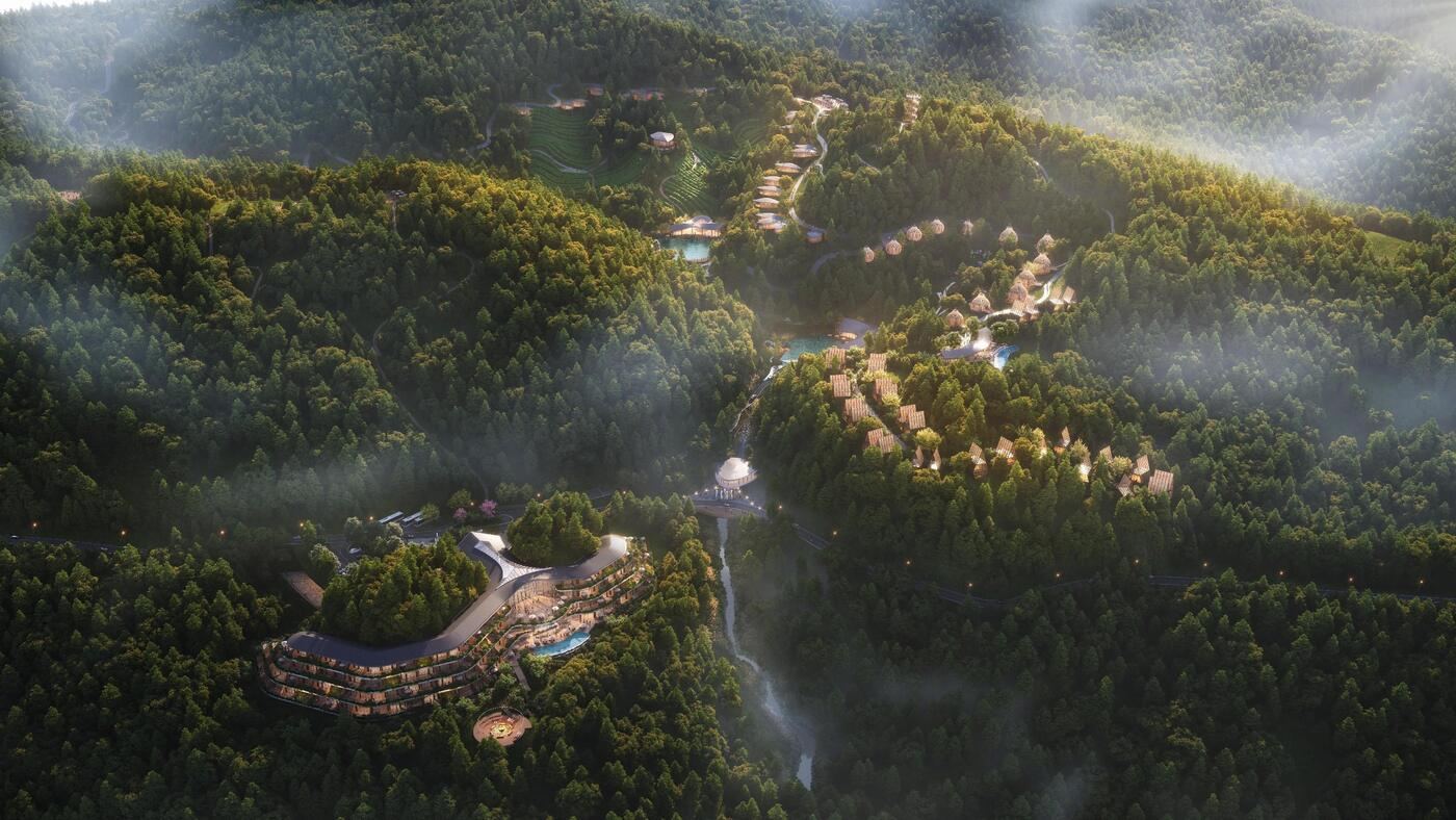 Miaodao Mountain Hotel rendering